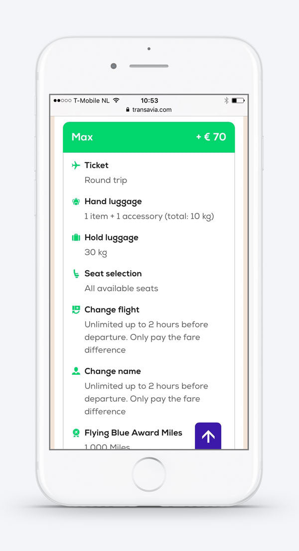 Select your seat with #Transavia on mobile. Custom icons by #Dutchicon. #icondesign www.dutchicon.com