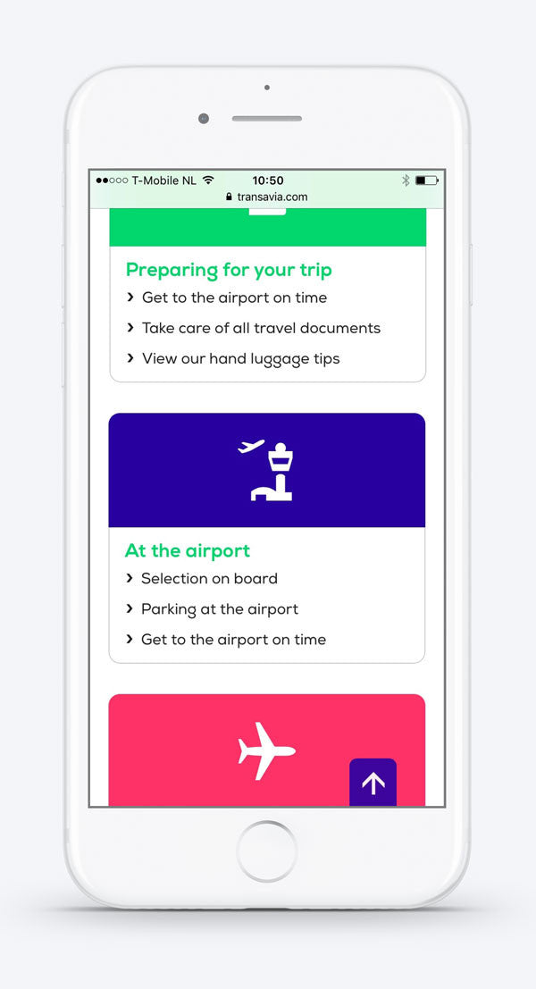 Preparing for your trip with #Transavia on mobile. Custom icons by #Dutchicon. #icondesign www.dutchicon.com